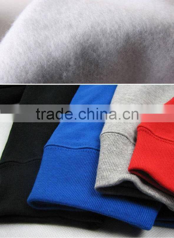 Custom mens' printing cotton fleece hoody jacket