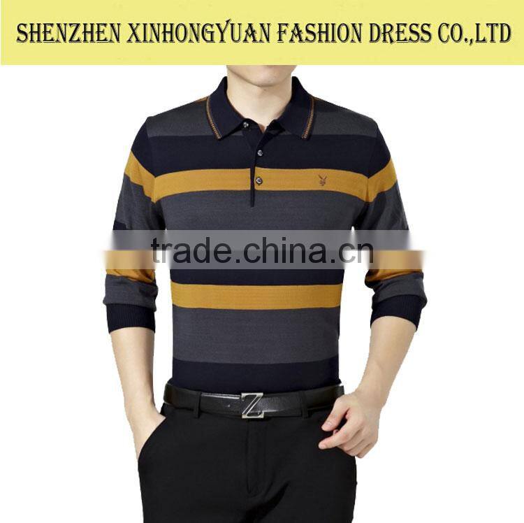 mens fashion long sleeves design t-shirt