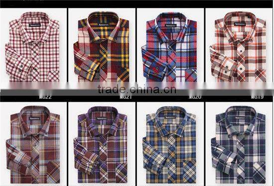 Mens flannel shirts checks plaids flannel shirts stock shirts MOQ 5PCS