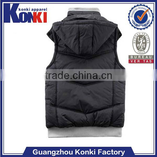 new style sleeveless cheap compression vest men with hood