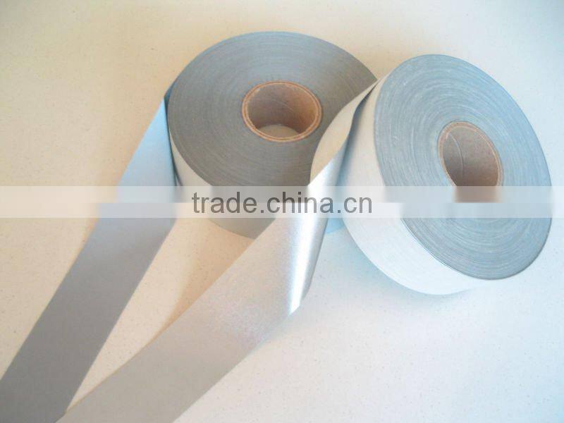 China wholesale merchandise 100% polyester durable reflective tape with high quality reflective fabric