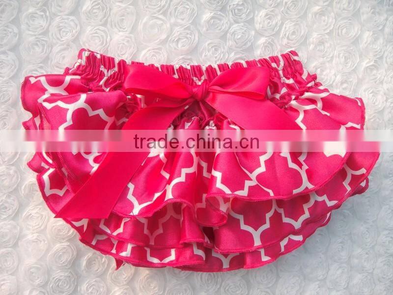 Top quality Rand baby boutique clothes with bow / Halloween baby underwear /ruffle baby panties bloomer