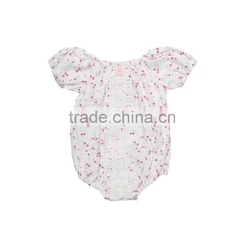 Baby Romper In China NewBorn Baby Girls Vintage Flower jumpsuits