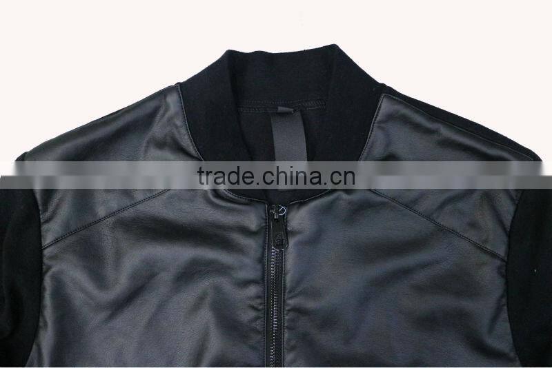 Newest Italian fashion spring jacket leather coat for men