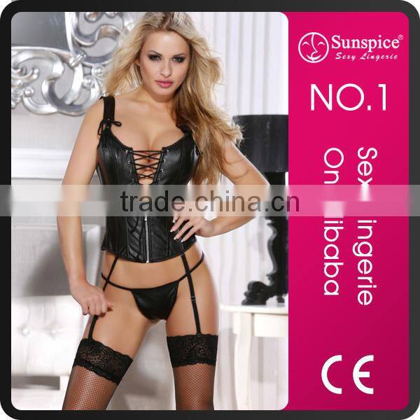 2017 New design Sunspice sexy red mature waist trainer corset lingerie