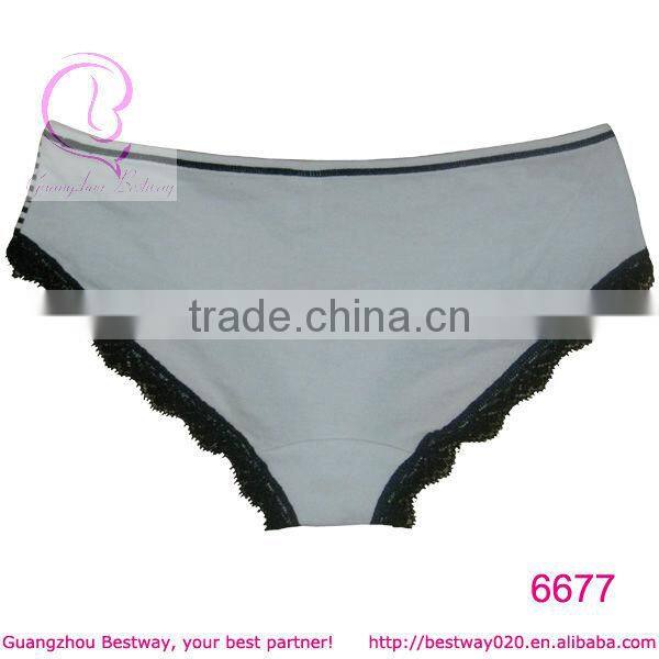 Women hot sex image cotton underwear with lace for women