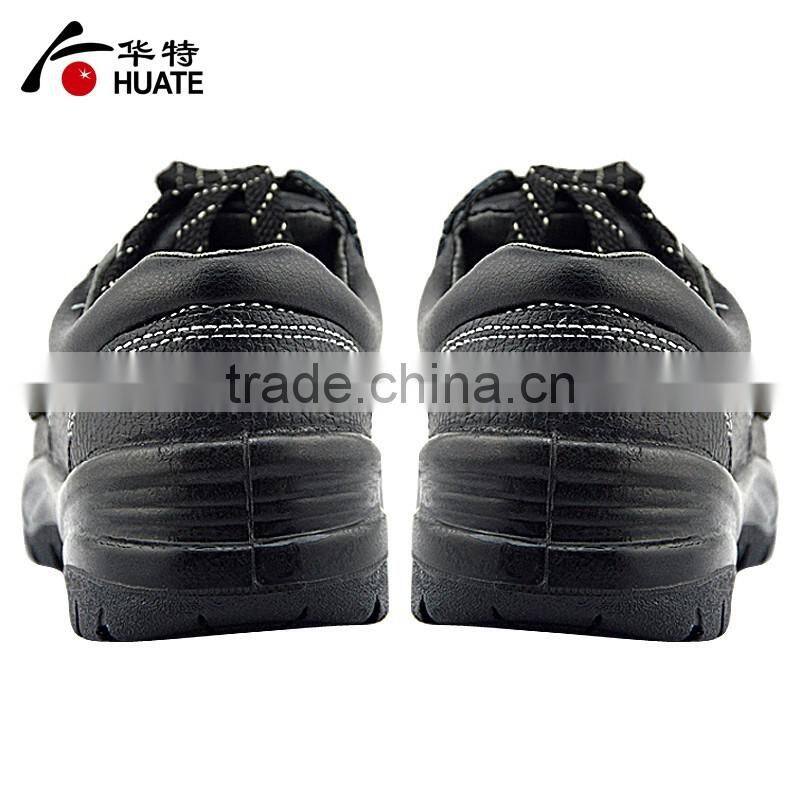 Real leather woodland safety shoes/workplace safety footwear