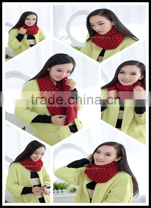 new winter girls lady fashion winter neck scarf knitting factory in hangzhou