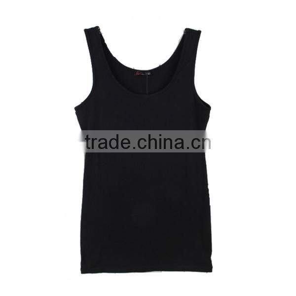 High Quality Black Women's Tank Top Blanks
