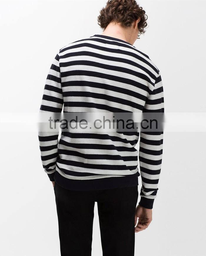 High quality 100% cotton new design stripe oversized sweatshirts