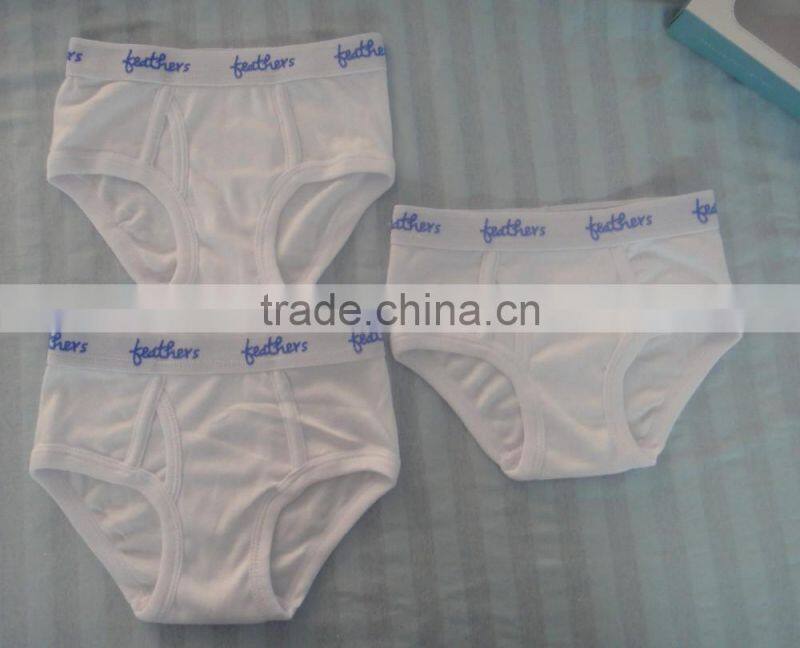fashion design 100% premium cotton boy briefs