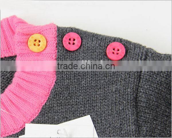 Cartoon knitting patterns for kids sweater baby girl kitted pullover