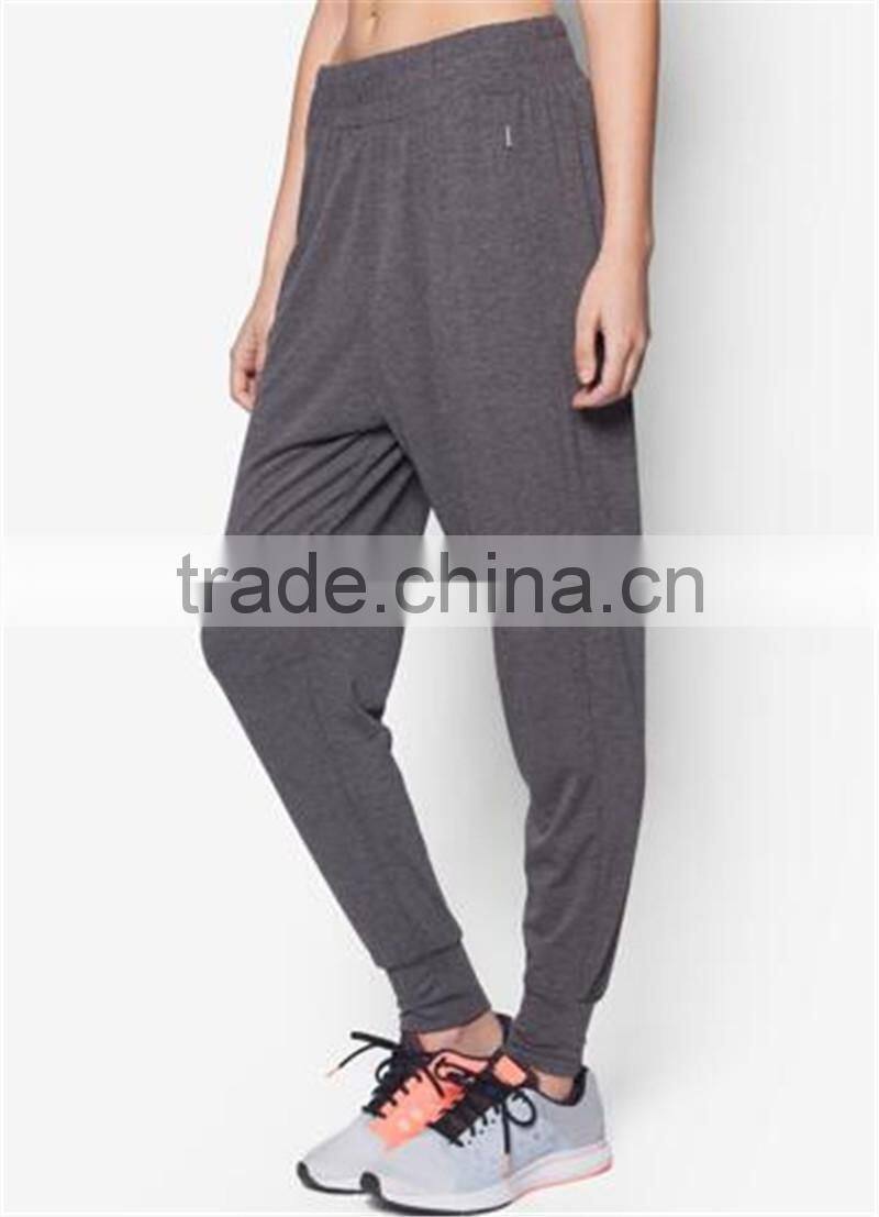 2017 Wholesale High Quality Custom Solid Plain Gym Spotrs Women Pants OEM Service