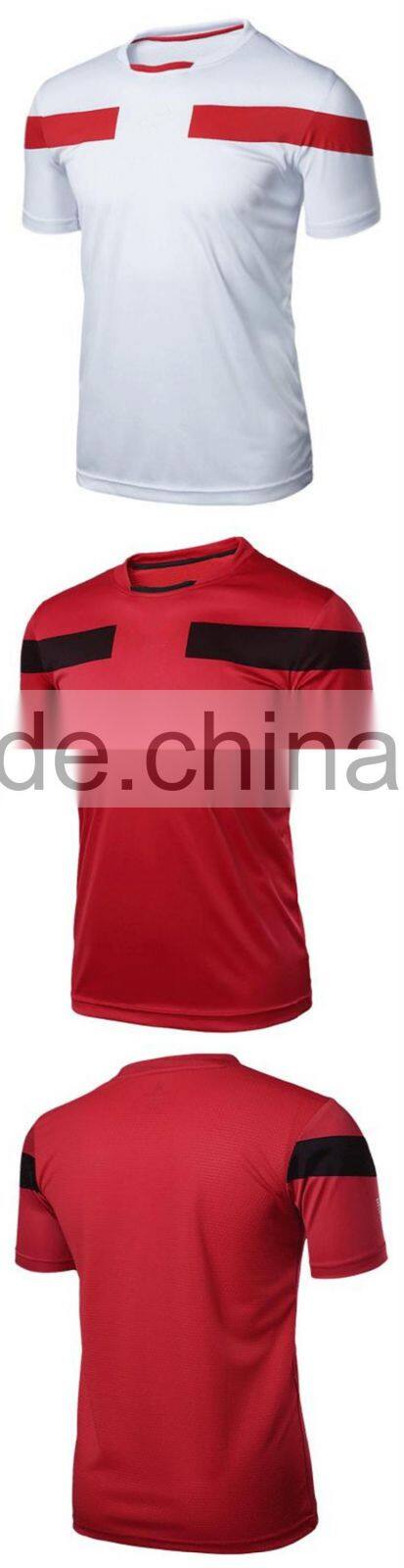 Summer Tops Mens O-neck Short Sleeve Casual Slim Sport Gym Training shirt