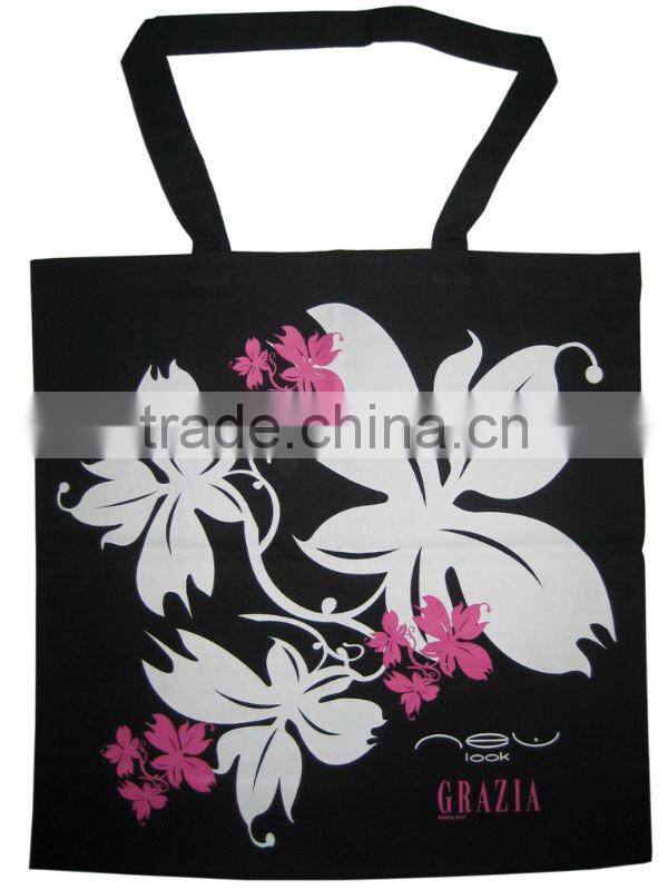 HIGH QUALITY NEW BLACK promotional shopping bag