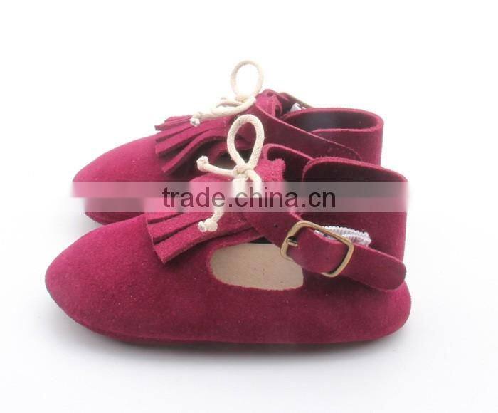 Comfortable handmade skidproof baby leather shoes soft
