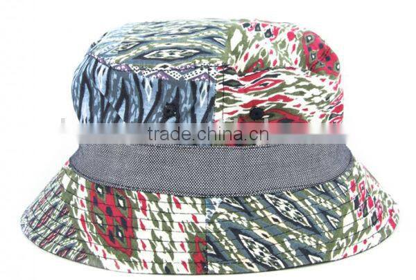 Funny men designer double side printing cotton cheap bucket hat