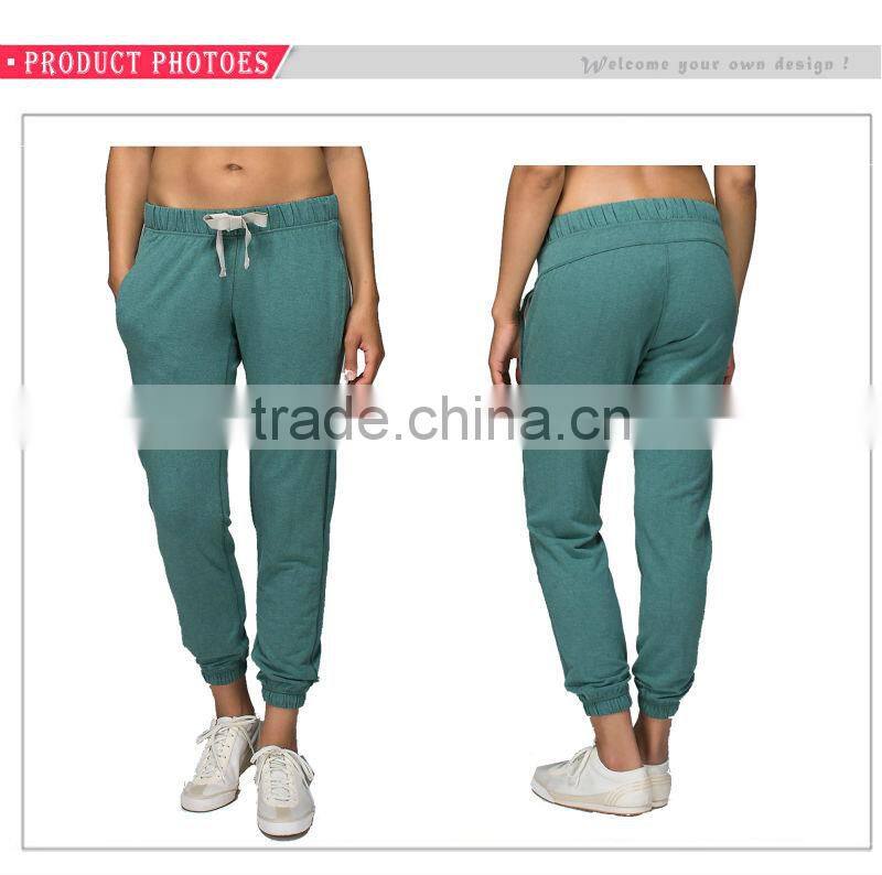 Stylish Super soft sweat pants adjustable elastic pants for women