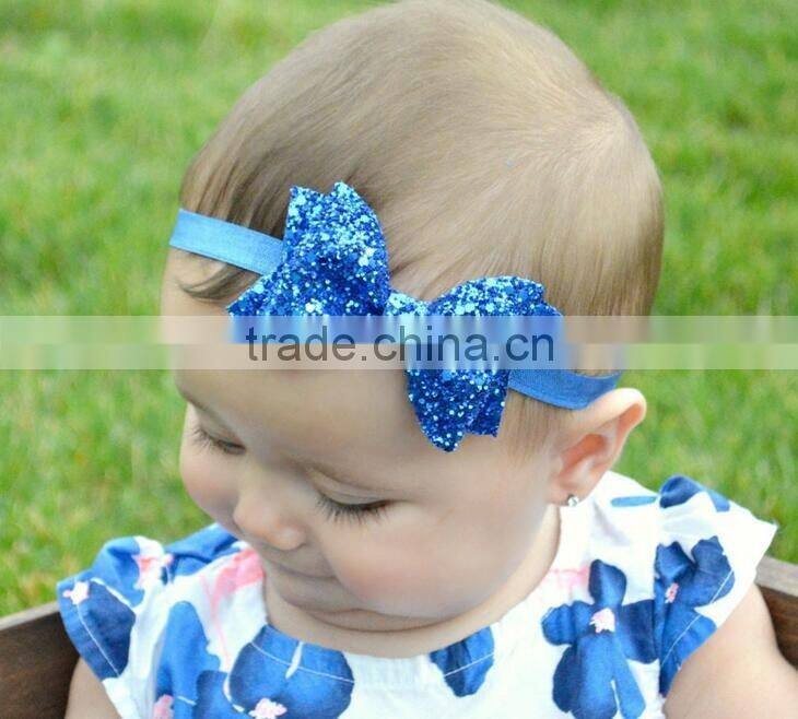 7 colors choice baby headband, shinning bow baby headband, shinning headband for kids