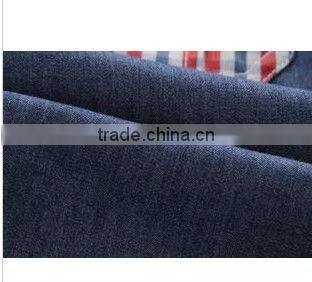 new men's long sleeve denim shirts with two pockets and scapular