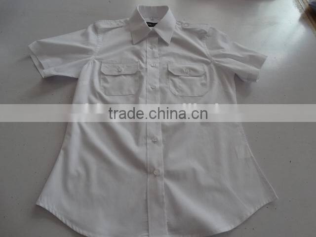 new design pilot uniform shirt fitted blouse dress shirt