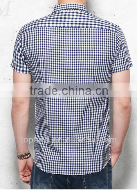 latest new design cotton plaids men shirts shirt manufacturer in China