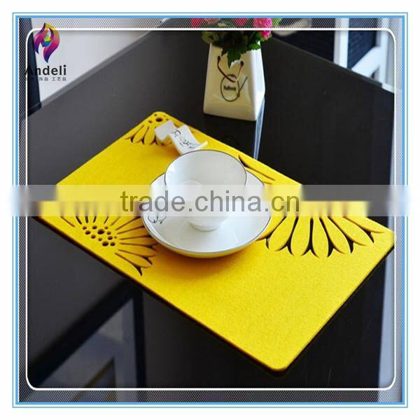china wholesale Sunflower Felt Placemat for home decor