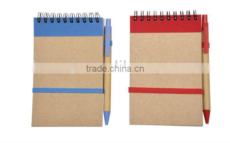 A4 spiral recycle notebook /notepad/recycled notebook/hardbound notebook/diary notebook/big gift notebook