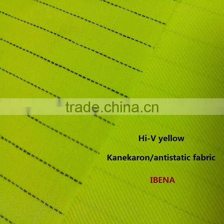 high visible yellow of Modacrylic fabric