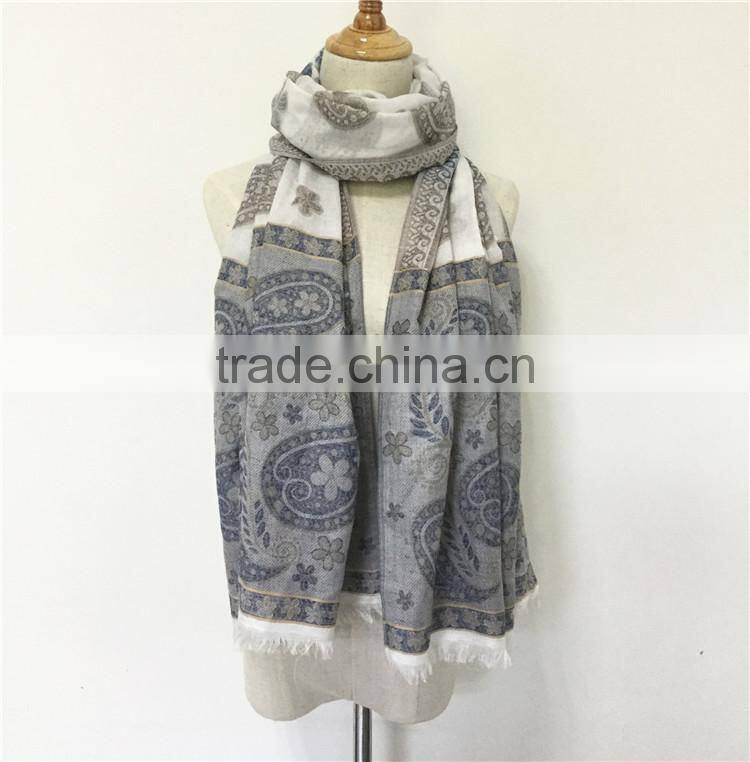 180*70cm High Quality cheap viscose women pashmina Gradient shawl scarf