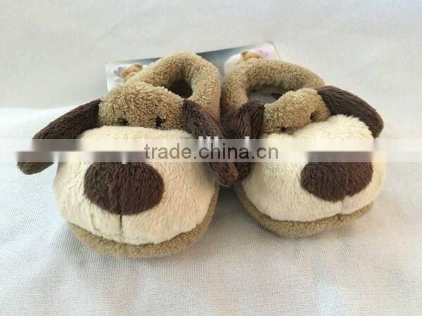 Animal shaped indoor use soft plush slipper