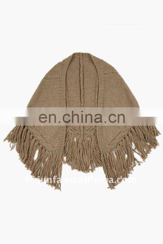 fashional newest elegant super soft cozy jacquard knit shawl