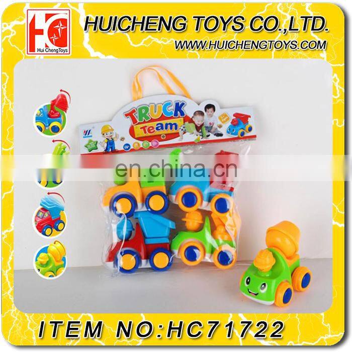 Lovely cute inertia car series safety PP material small friction truck toy EN71, 7P