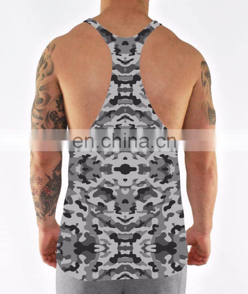 Wholesale Custom Oem deep cut v neck gym singlets