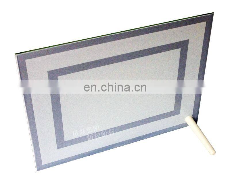 sublimation glass photo frame with double mirror side around new design glass photo frame