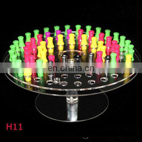 2015 Custom rounded acrylic e cigarette display case