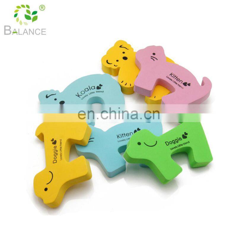 baby safety product Custom cartoon EVA Trade assurance high quality baby finger pinch guard EVA door stopper
