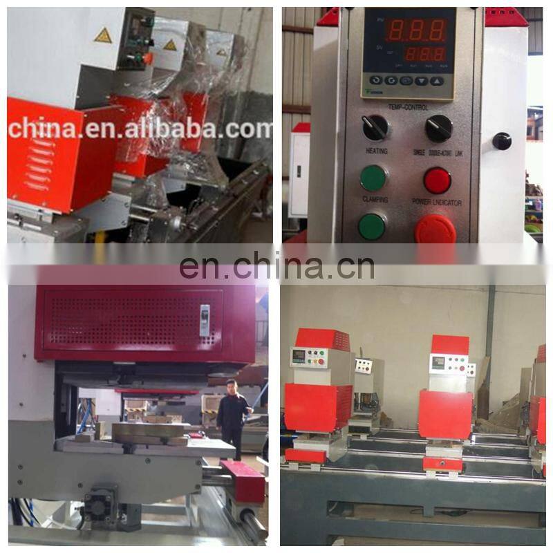 PVC plastic window seamless welding machine with double head