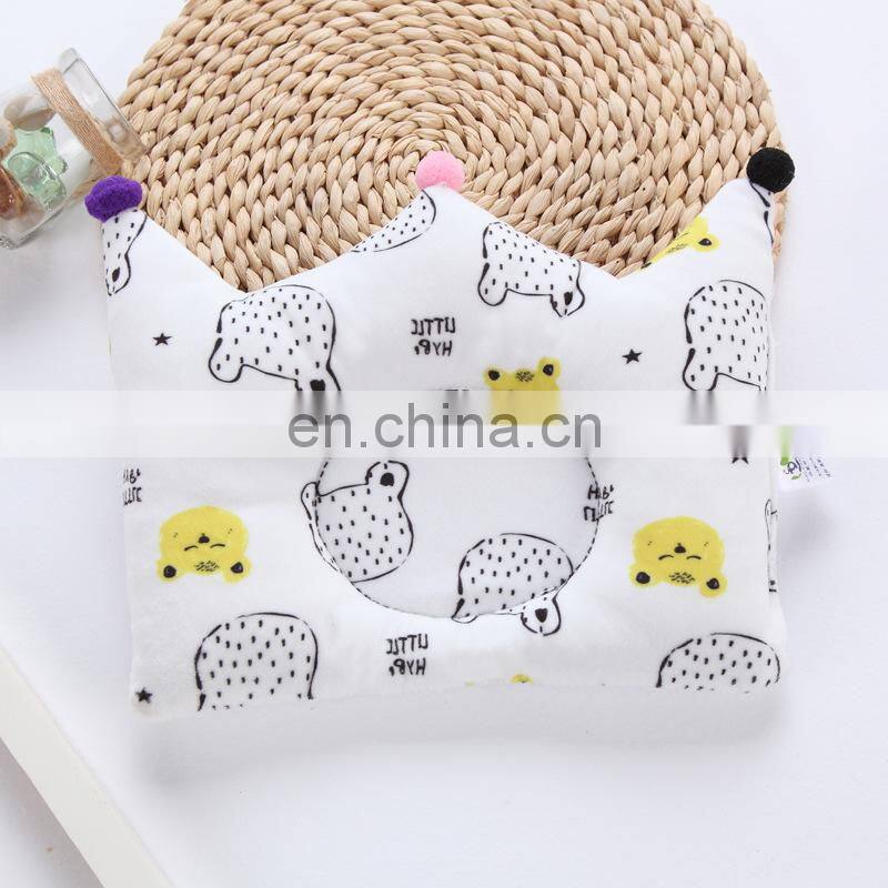 2018 Custom Comfortable Baby Newborn Nursing Washable Crown Animal Cushion Infant Pillow