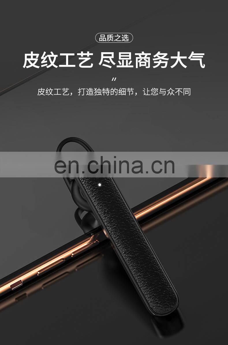 Commercial Single Earbud Wireless Communication and In-Ear Style Bluetooth V4.2 Earphone 110mAh