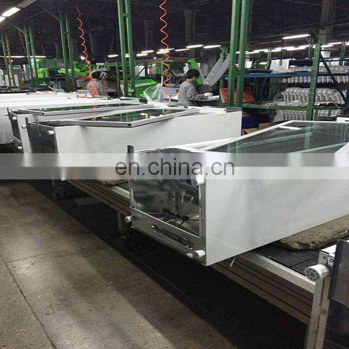 no fogging frozed showcase electric heated glass