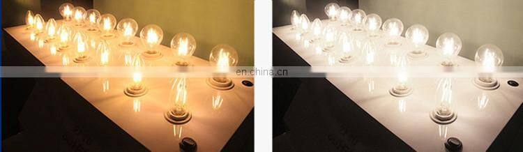 UL 120V input bright white 4500k dimmable transparent 6 watt led candelabra e12