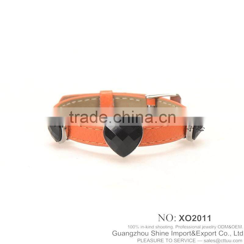 Orange lovely bracelet women cheap handmade bracelets XE09-0020