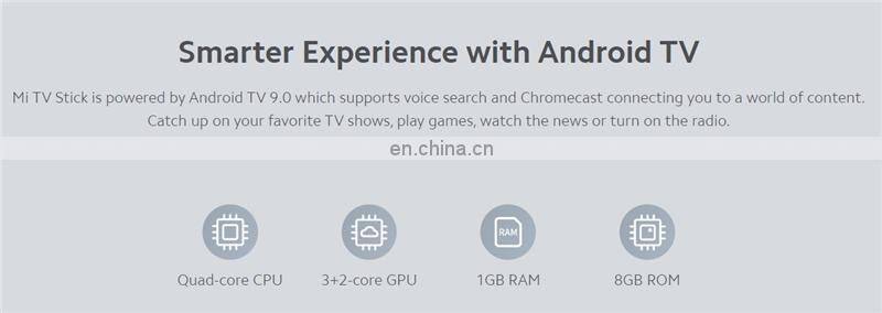 Xiaomi Smart Mi TV Stick EU US Version Google Assistant Netflix Android TV sticks 1080P HD Portable Fire TV Stick
