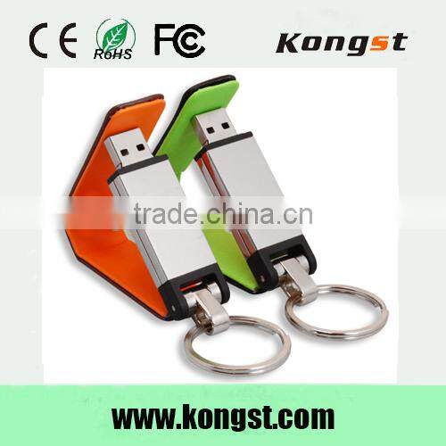 Custom Leather USB Pendrive,Embossed Logo Leather USB Flash Drive 2.0