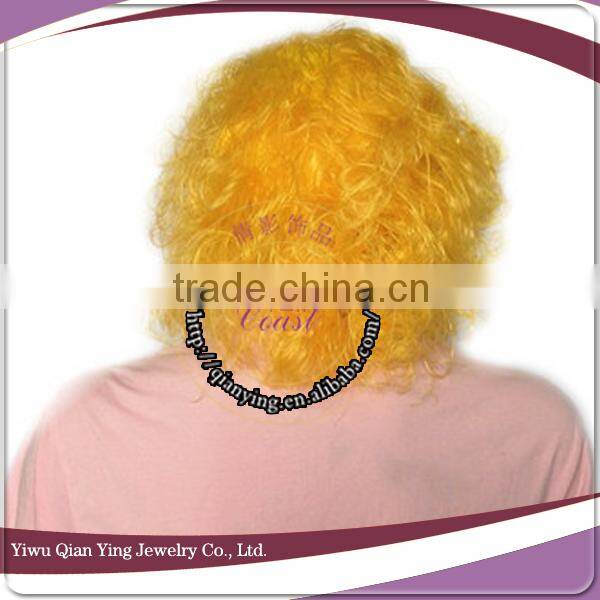 orange curly party halloween clown wigs