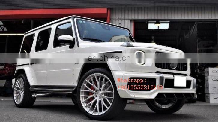 2019 year G CLASS W464 G63 topc style pp material front lip with led lights fit for G wagon W463A G63 front bumper