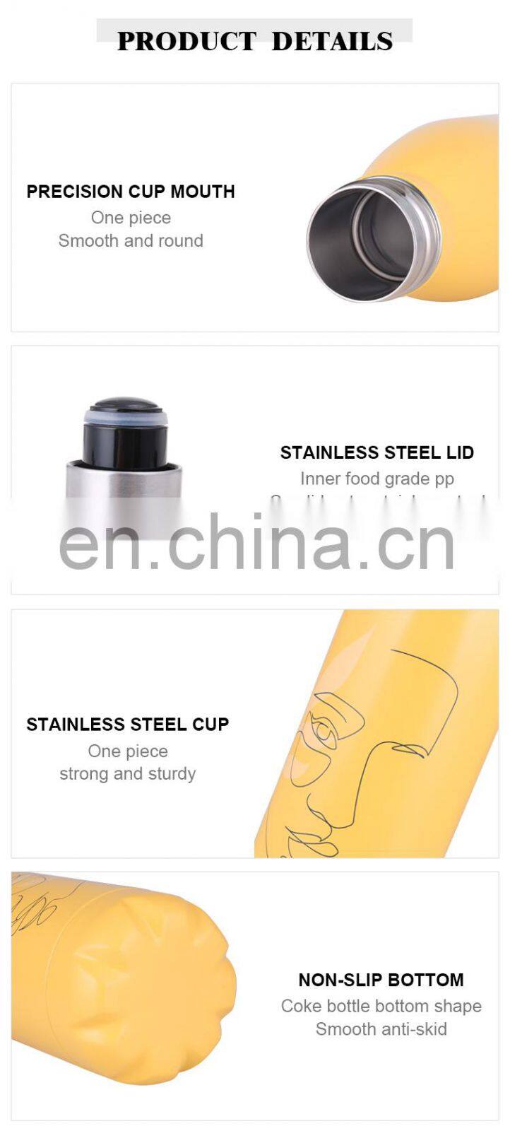 GINT 500ml Manufacture Wholesale Vacuum Drinking Cold Hot Sell Water Bottle