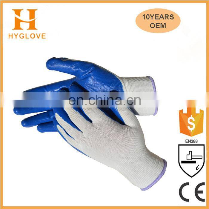 Customize hot sell 3/4 dipping best work gloves for dexterity