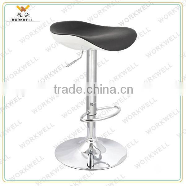 cheap design ABS metal high swivel bar lounge chairs